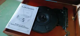 Tocadiscos Lauson Vintage Marrón/Plata
