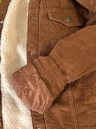 Chaqueta Corduroy Marrón Talla S Hombre