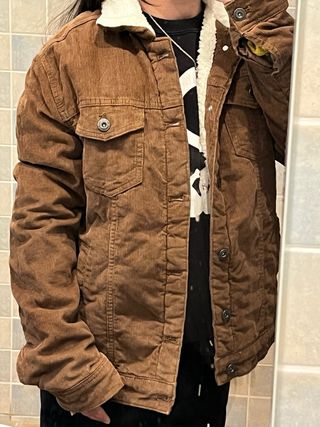 Chaqueta Corduroy Marrón Talla S Hombre