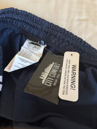 Pantalón de chándal ancho azul