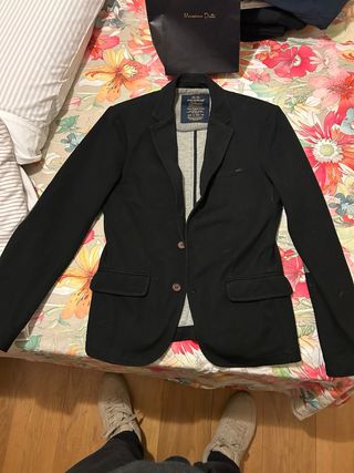 Americana Pull&Bear Negra Talla S
