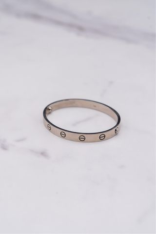 Pulsera Cartier Love Oro Blanco