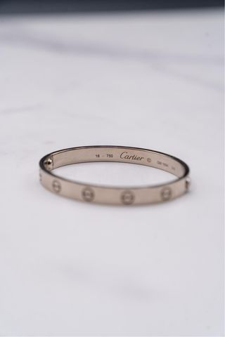 Pulsera Cartier Love Oro Blanco