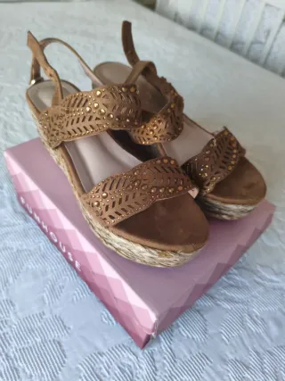 Sandalias cuña mujer talla 37