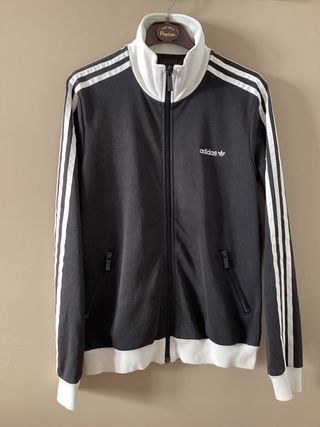 Chaqueta deportiva Adidas Negra y Blanca