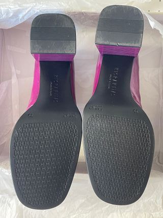 Zapatos Hispanitas Talla 39 Morado y Dorado