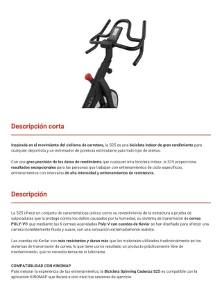 BICICLETA SPINNING CADENZA