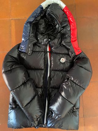 Abrigo Moncler Negro Multicolor