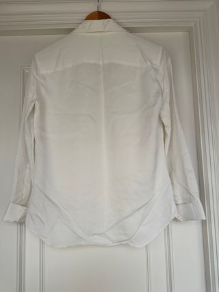 Camisa Zara Blanca Manga Larga
