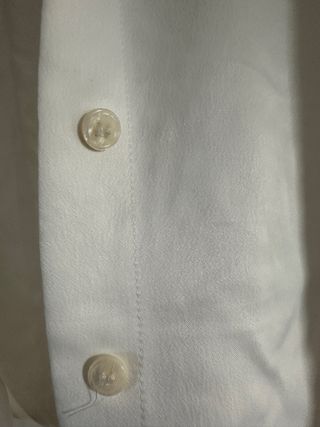 Camisa Zara Blanca Manga Larga