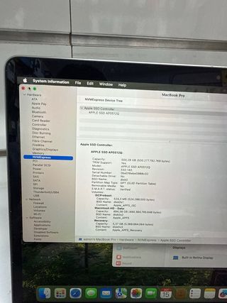 MacBook Pro M1 16GB 512GB 2020