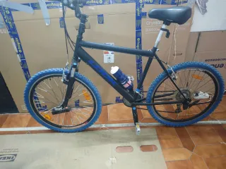 Bicicleta ruedas azules