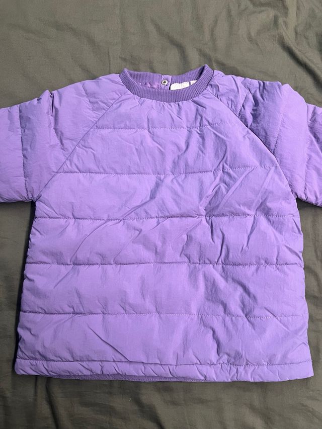 Jersey acolchado Zara Kids lila
