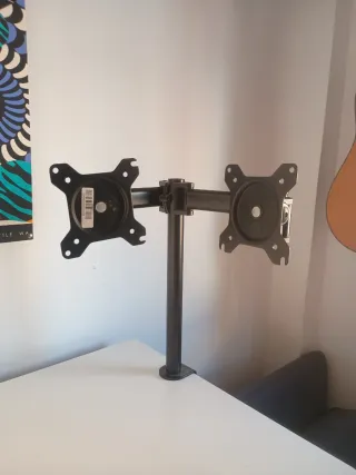 Brazo Soporte Doble Pantalla Escritorio