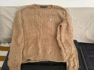 Jersey Polo Ralph Lauren Beige Trenzado