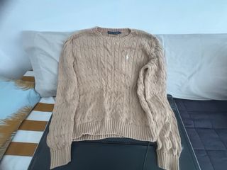 Jersey Polo Ralph Lauren Beige Trenzado