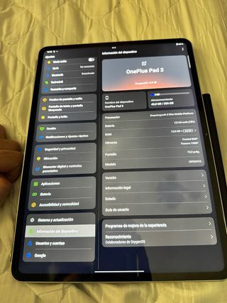OnePlus Pad 3 Plata 256GB