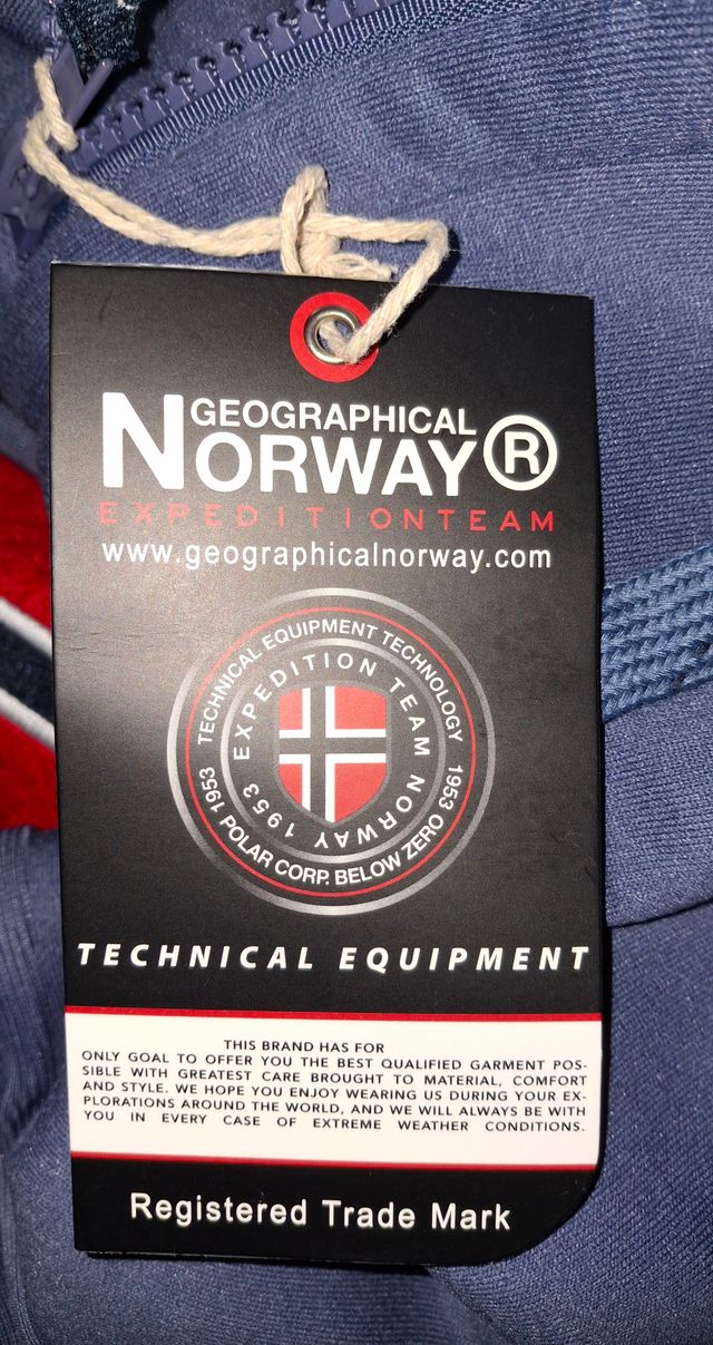 Sudadera marca Geographical Norway Azul