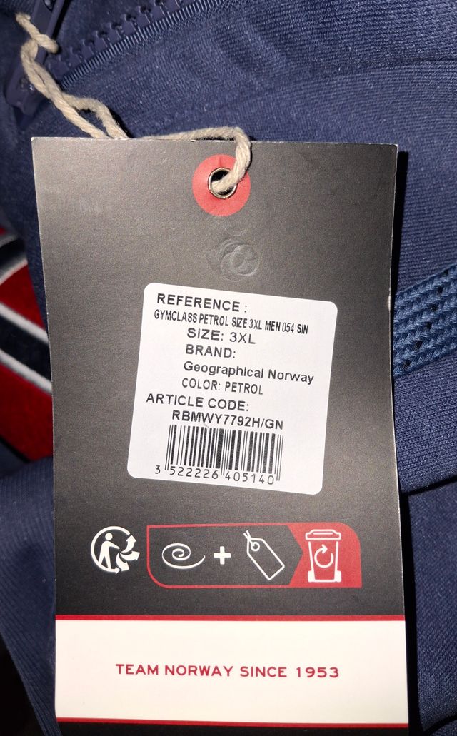 Sudadera marca Geographical Norway Azul