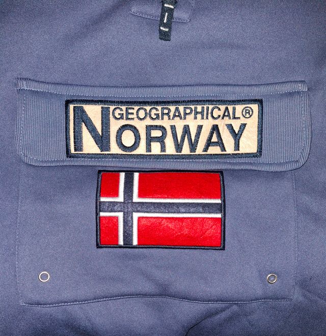 Sudadera marca Geographical Norway Azul
