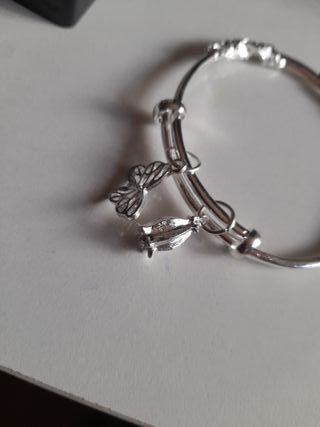Pulsera esclava plata 925 ajustable mariposa