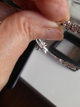 Pulsera esclava plata 925 ajustable mariposa