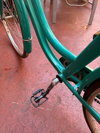 Bicicleta Mujer 26 Celeste muy elegante
