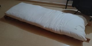 Sofá Cama Futón Madera y Tela