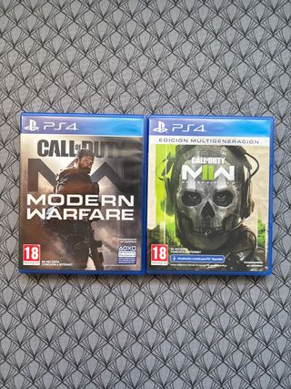 2 Juegos PS4 Call of Duty Modern Warfare