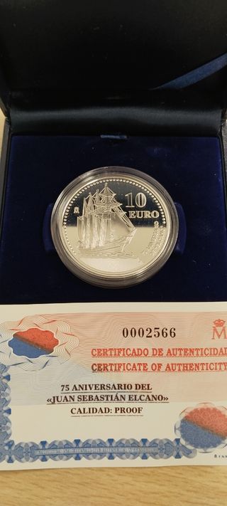 Moneda 10 euros España 2003 Juan Sebastián Elcano