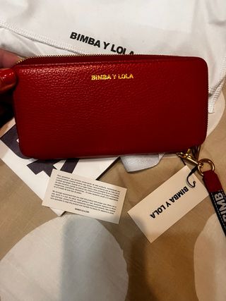 Bimba y Lola Cartera Piel Roja