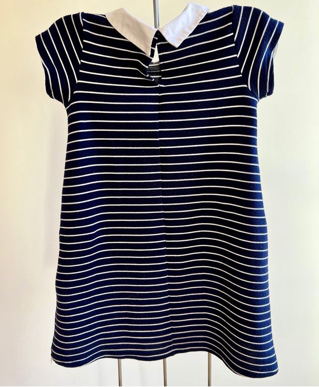 Vestido niña rayas azul 10 años