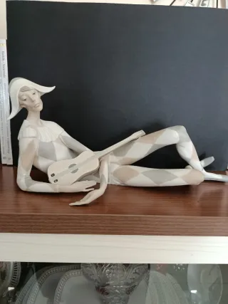 Figura Arlequín Lladró Guitarra