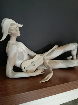 Figura Arlequín Lladró Guitarra