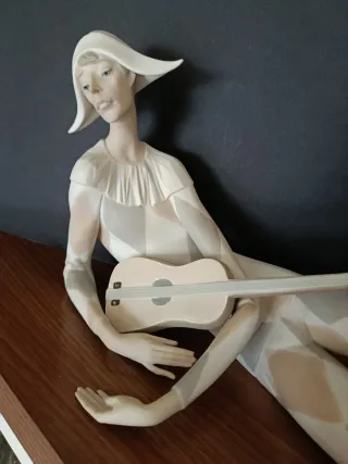 Figura Arlequín Lladró Guitarra