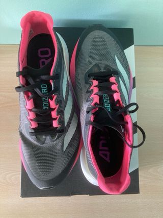 Adidas Adizero Boston 12 Negro/Rosa