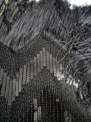 Falda Zara lentejuelas negra