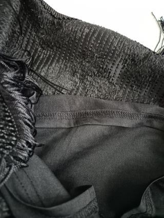 Falda Zara lentejuelas negra