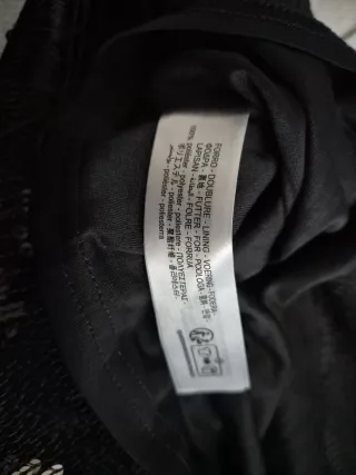 Falda Zara lentejuelas negra