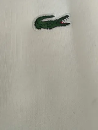 Pantalón deportivo Lacoste blanco Talla S