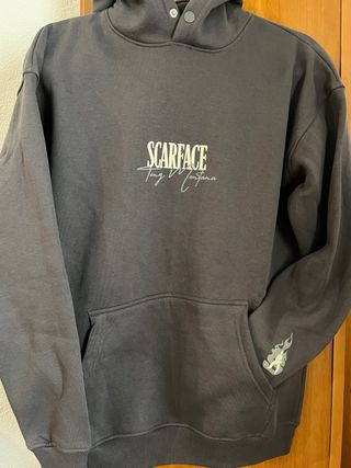 Sudadera Scarface Gris Talla XS Hombre