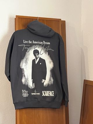 Sudadera Scarface Gris Talla XS Hombre