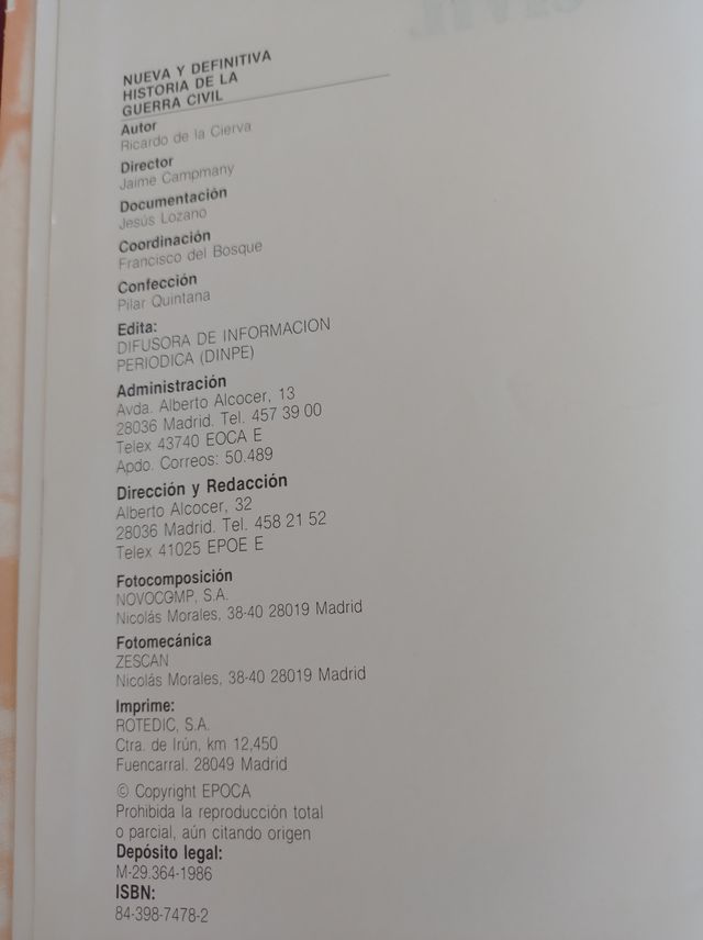 Nueva y definitiva historia de la guerra Civil 