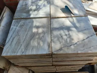 Mármol blanco brechado 40x40 cm lozas suelo