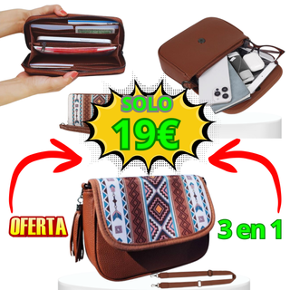 Pack 3 Bolsos Boho Mujer - Oferta 19€