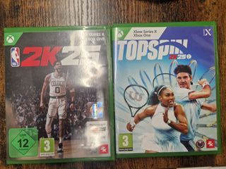 Xbox Top Spin 2K25 + NBA 2K25
