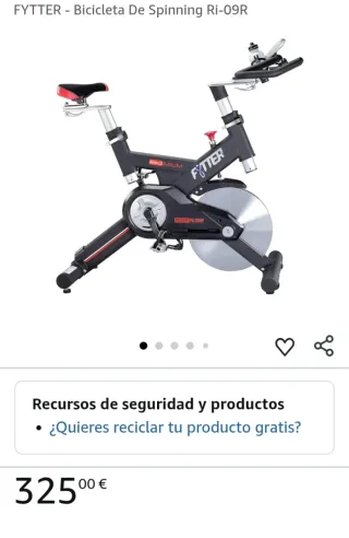 Bicicleta de Spinning FYTTER RI-09R Generation II