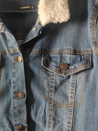 Chaqueta vaquera con borrego Talla XL