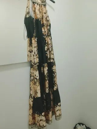 Vestito donna lungo con balza