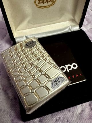 Zippo Japonés Plata 10 Micras Raro de 1999

